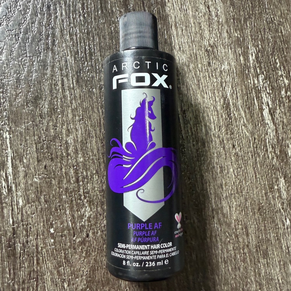 Arctic Fox Purple AF Hair Color Unisex 8oz Purple Semi-Permanent Vegan Dye
